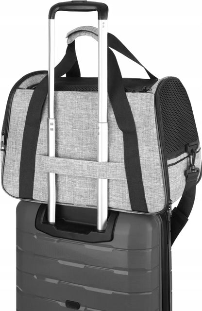 Transportavimo dėžė katei, šuniui, triušiui, narvas, aptvaras, didelis, juodas, patogus ZAGATTO