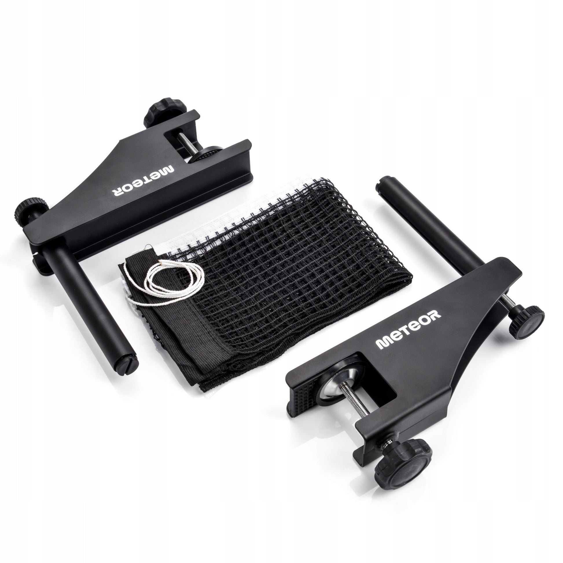 Prisukamas stalo teniso laikiklis METEOR profesionalus, 2 vnt. su tinkleliu