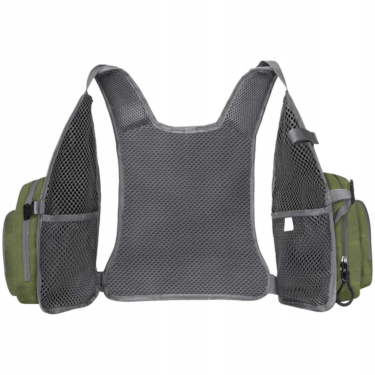 Itin lengva kvėpuojanti žvejybinė liūmenė su daug kišenių žalia