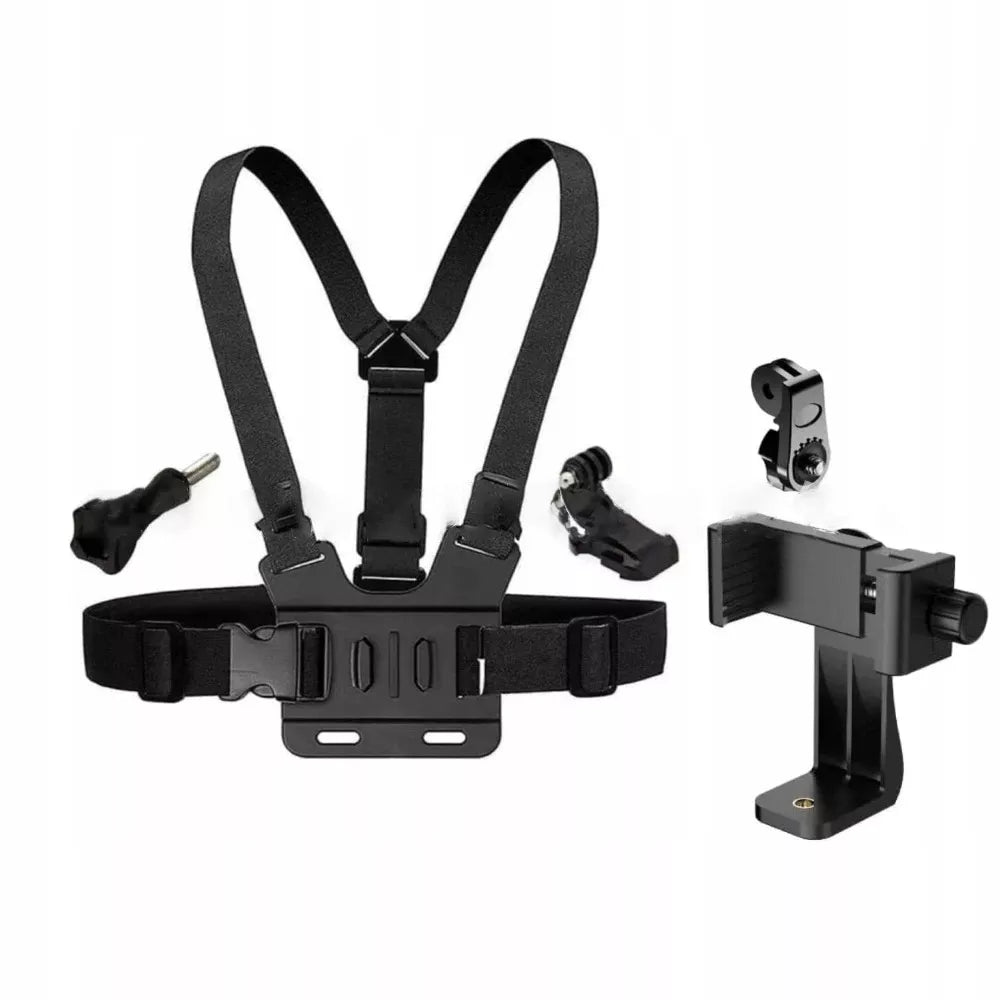 Krūtinės laikiklis diržai telefonui ir sportinei kamerai GoPro DJI