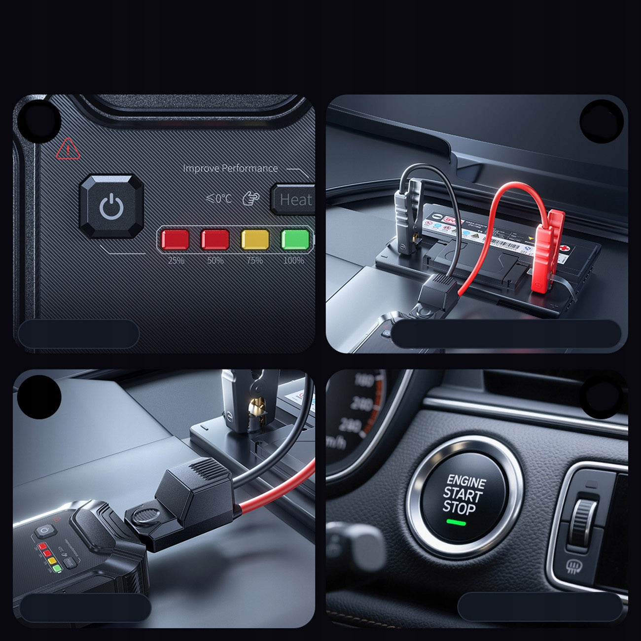 UŽKURIMO ĮRENGINYS JUMP STARTER BASEUS PrimeTrip VJ1 12000mAh 5000A IP55