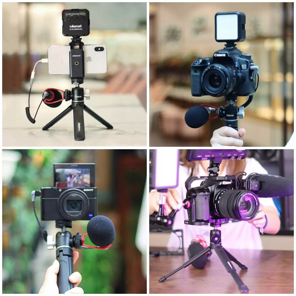 Ulanzi MT-14 stalinio stovo stovas DSLR fotoaparatams ir vaizdo kameroms