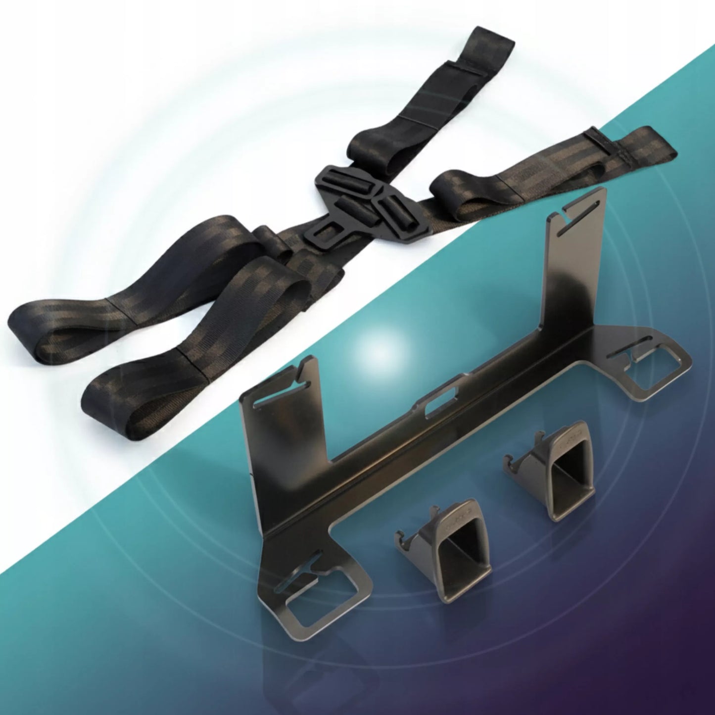 Universalus ISOFIX adapteris, automobilio kėdutės tvirtinimo bazė, saugus montavimas automobilyje.