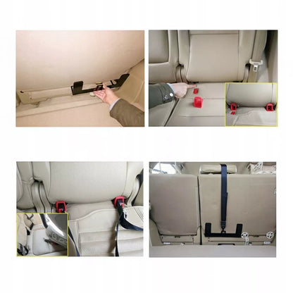Universalus ISOFIX adapteris, automobilio kėdutės tvirtinimo bazė, saugus montavimas automobilyje.