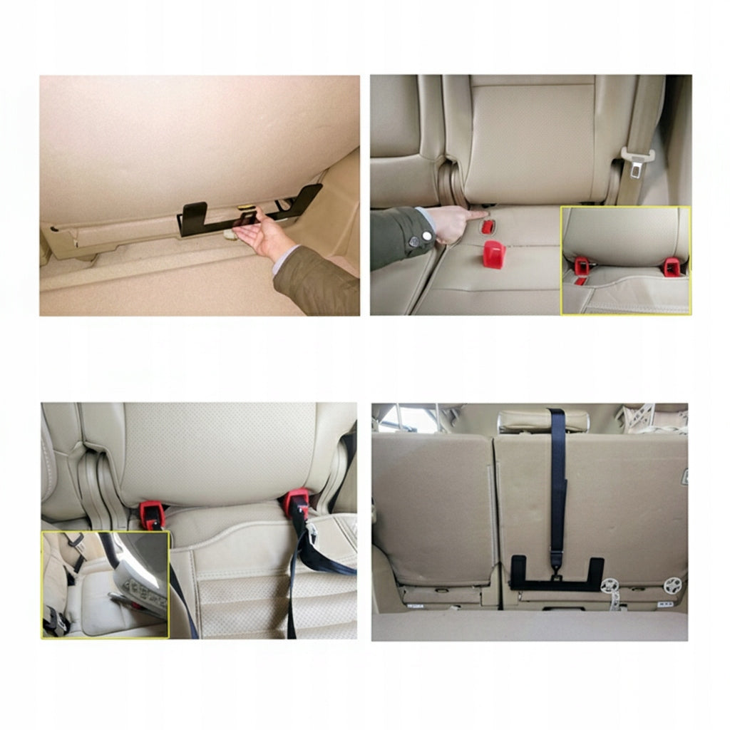 Universalus ISOFIX adapteris, automobilio kėdutės tvirtinimo bazė, saugus montavimas automobilyje.