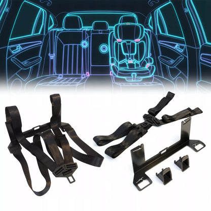 Universalus ISOFIX adapteris, automobilio kėdutės tvirtinimo bazė, saugus montavimas automobilyje.