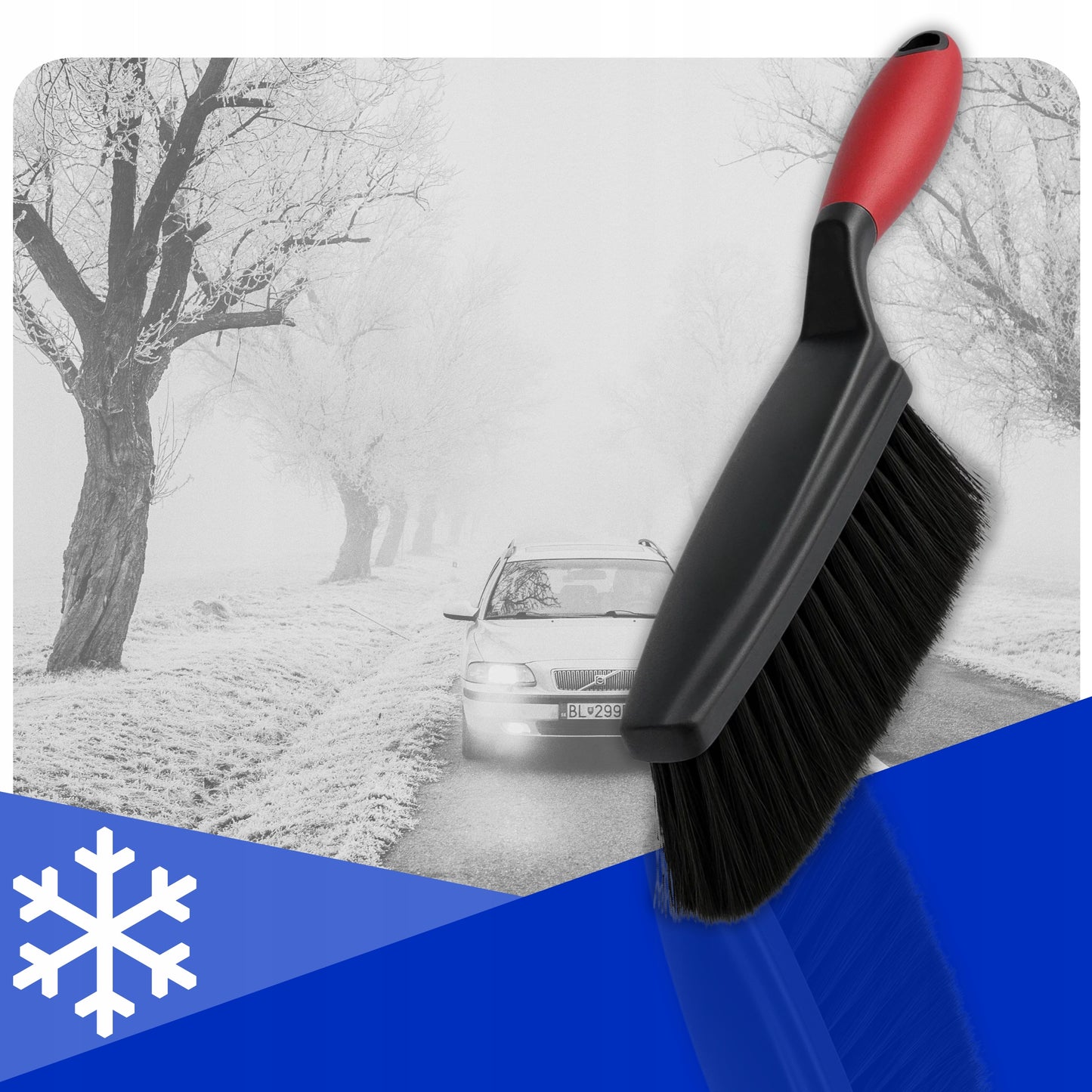 VIKAN Švelni šluota sniego valymui automobilio 521552