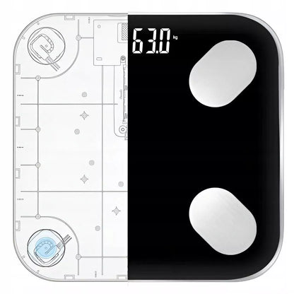 Vonios svarstyklės Bluetooth Smart 25in1 180kg Analitinės Išmaniosios Slim