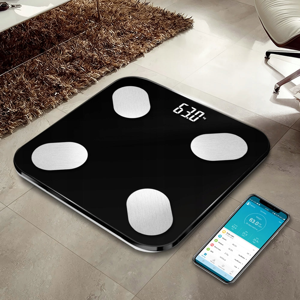 Vonios svarstyklės Bluetooth Smart 25in1 180kg Analitinės Išmaniosios Slim
