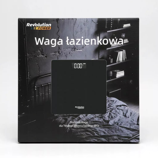 Elektroninės vonios svarstyklės, tikslios, 180 kg, stiklinės, juodos, SLIM LCD
