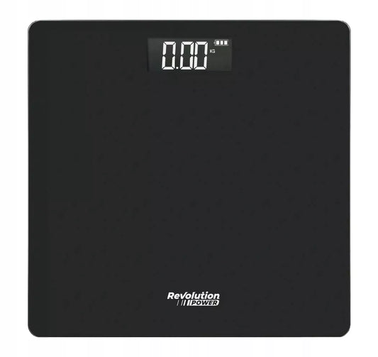 Elektroninės vonios svarstyklės, tikslios, 180 kg, stiklinės, juodos, SLIM LCD
