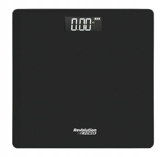 Elektroninės vonios svarstyklės, tikslios, 180 kg, stiklinės, juodos, SLIM LCD