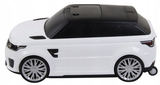 VAIKŲ VAŽINĖJAMASIS LAGAMINAS LAND RANGE ROVER BALTAS COIL