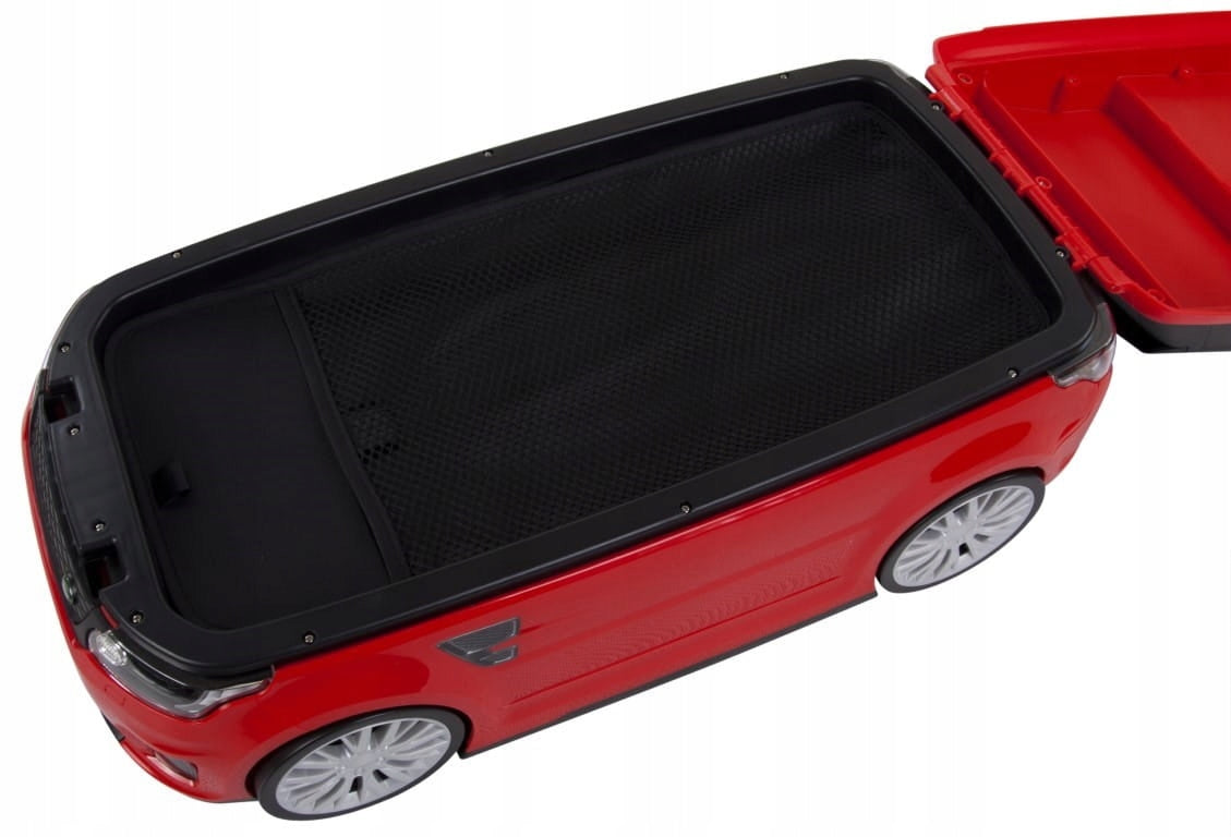 VAIKŲ VAŽINĖJAMASIS LAGAMINAS LAND RANGE ROVER RAUDONAS COIL
