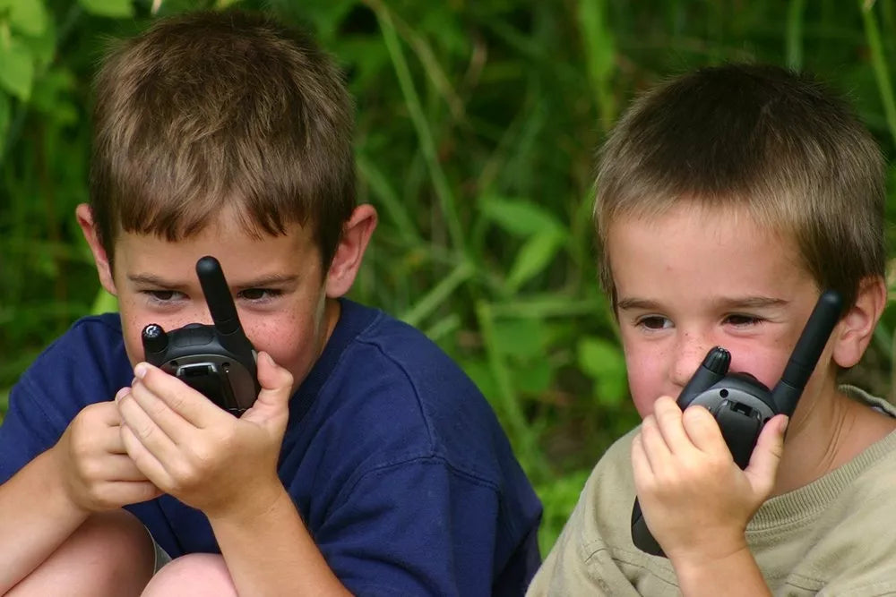 Walkie-talkie vaikams, PMR, žibintuvėlis, USB, VOX