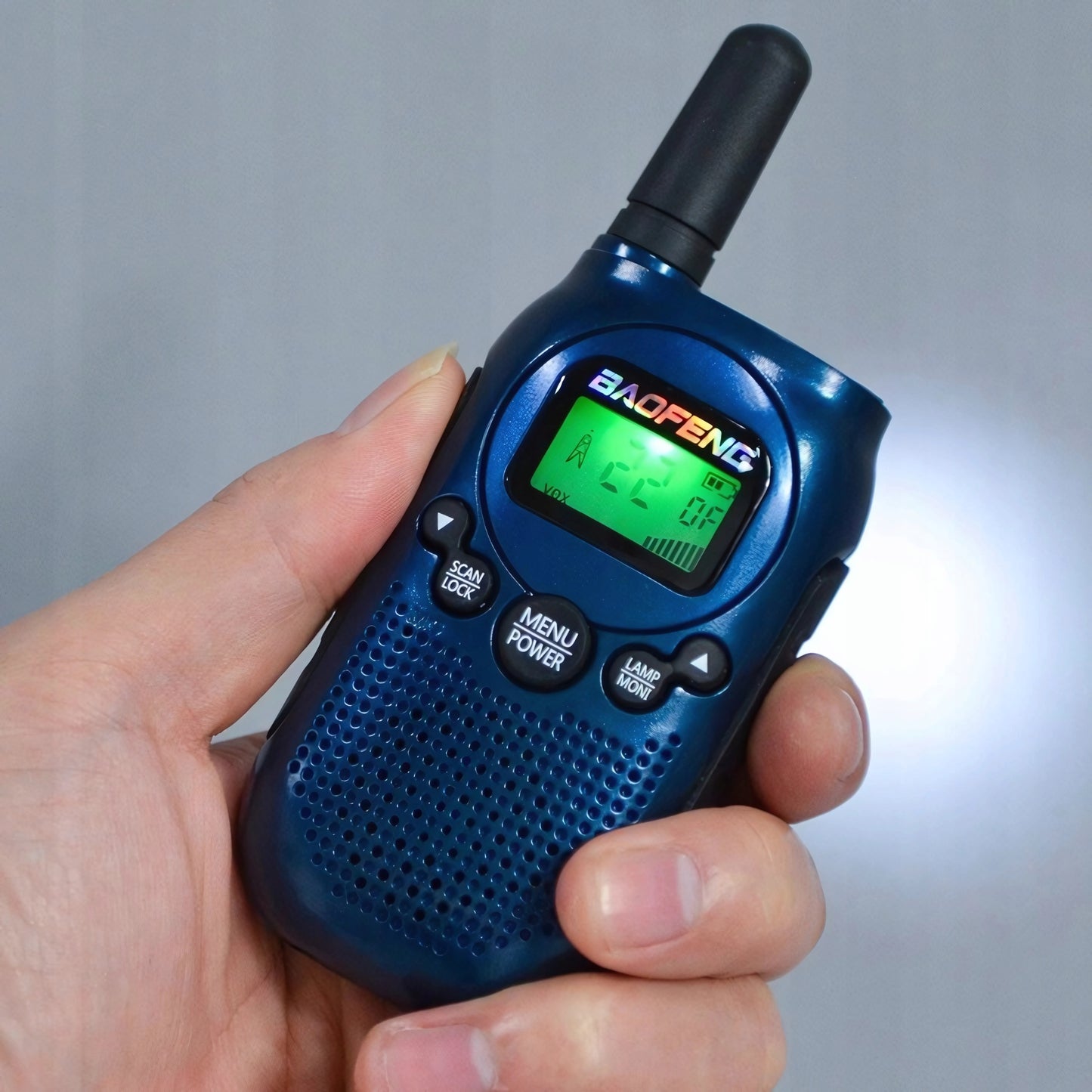Walkie-talkie vaikams, PMR, žibintuvėlis, USB, VOX