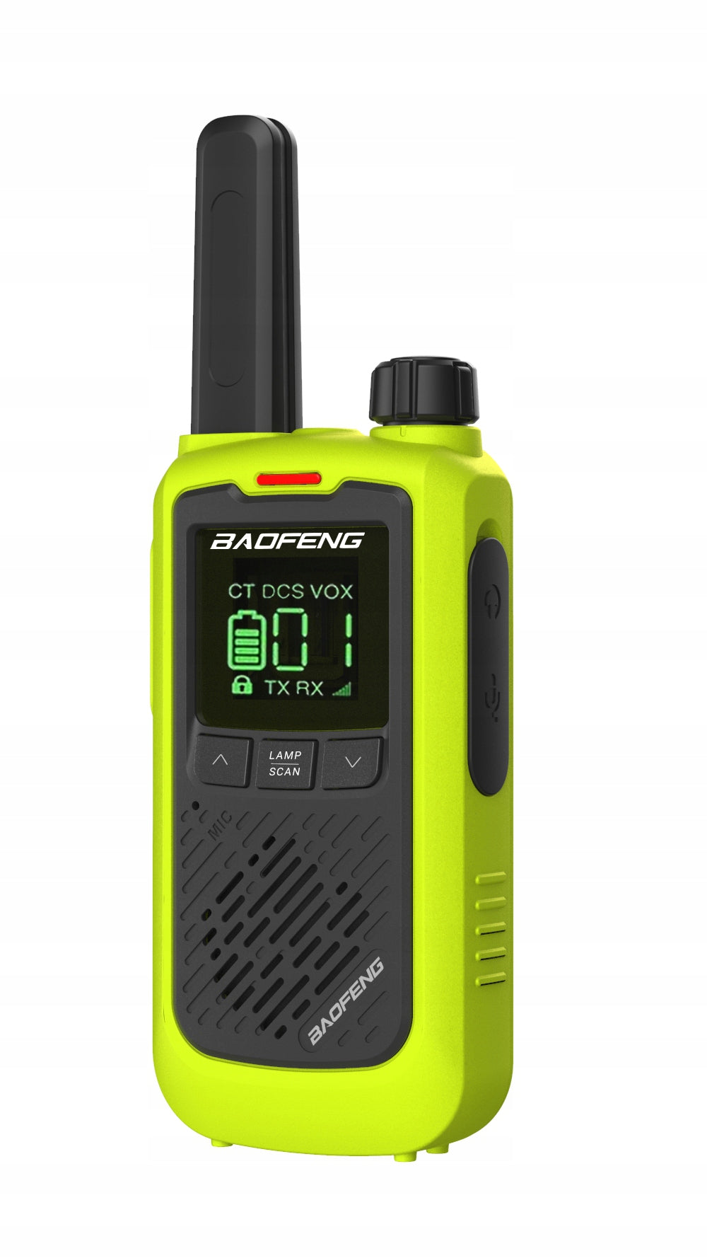 WALKIE TALKIE TRUMOS AKTUOTŲ ĮRENGINIŲ RINKINYS 2vnt BAOFENG