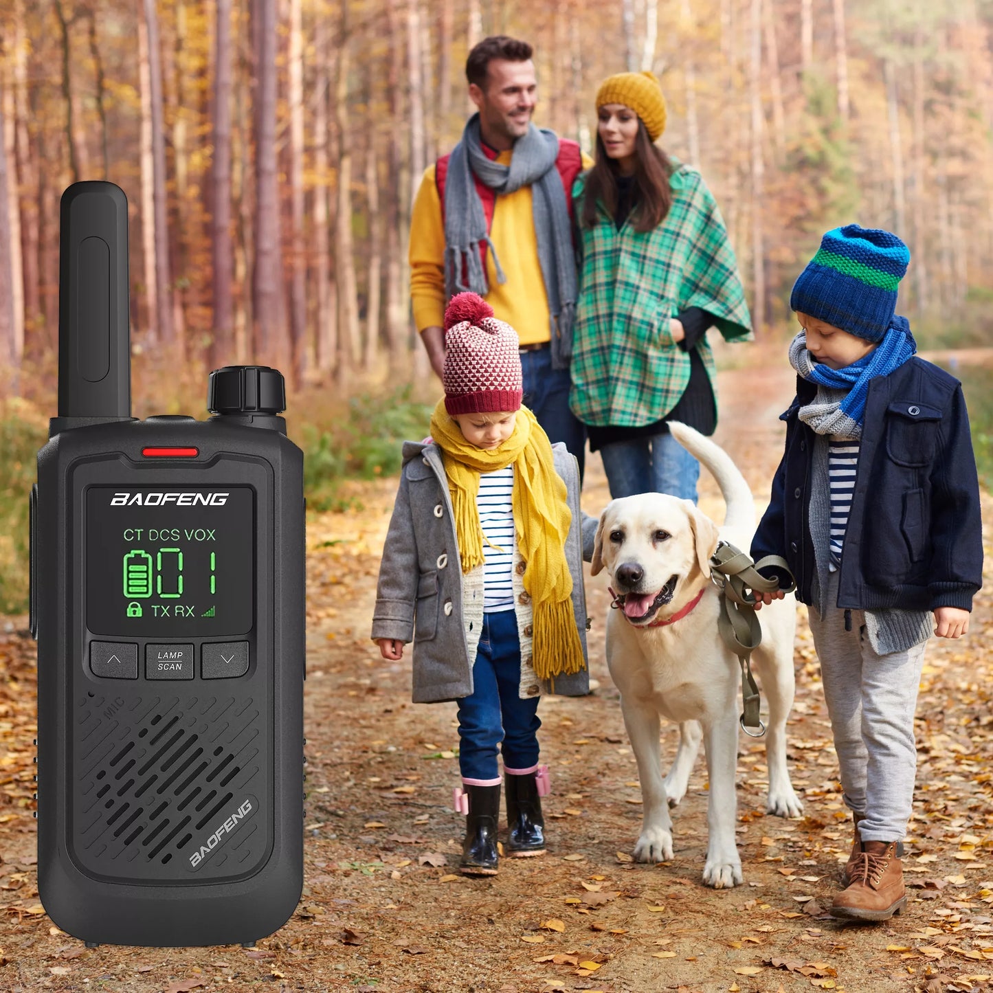 WALKIE TALKIE KRÓTKOFALÓWKA ŁOKI TOKI BAOFENG BF-T17 USB-C + ausinės