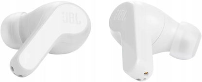 JBL Wave 200 TWS baltos belaidės ausinės su įkrovimo dėklu