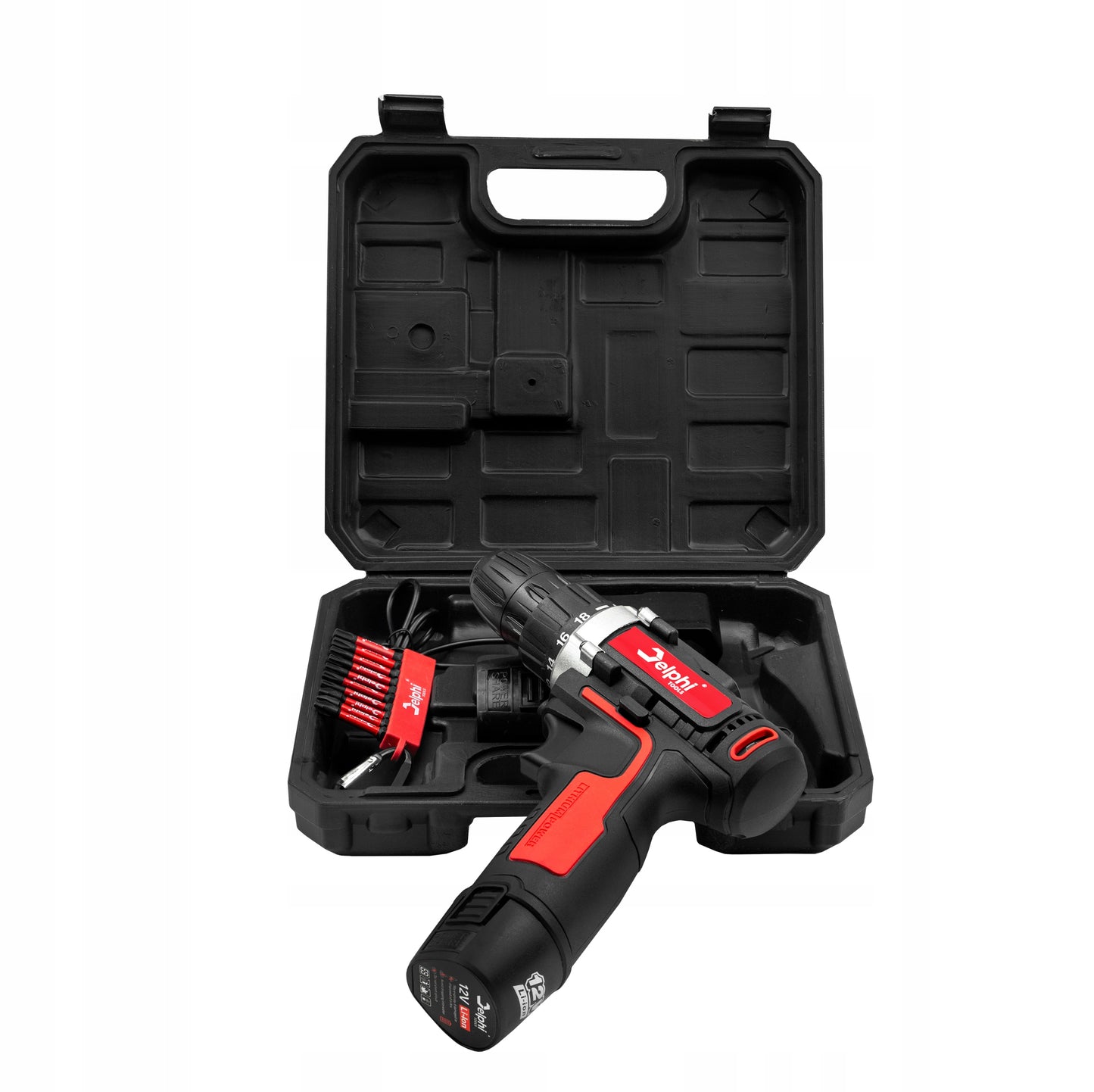 AKUMULIATORINIS GRĘŽTUVO-SUKTUVO KOMPLEKTAS 2xAKU 12V, GALINGAS ATSUKTUVAS SU ANTGALIAIS