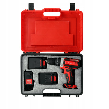 Akumuliatorinis smūginis gręžtuvas-suktuvas, galingas, 20V, su 2 akumuliatoriais