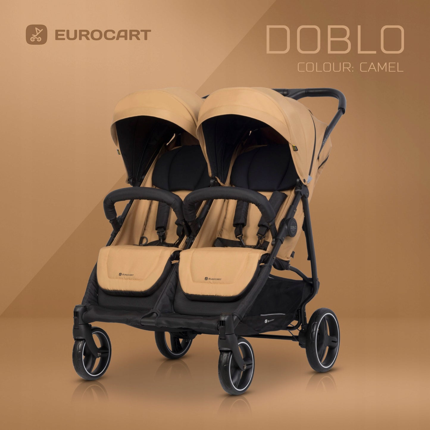 DVIGUBAS VEŽIMĖLIS METAI PO METŲ 74CM IKI 44KG EURO-CART DOBLO CAMEL