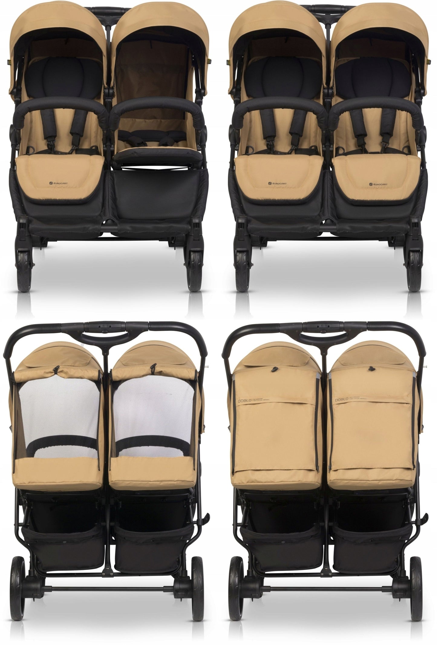 DVIGUBAS VEŽIMĖLIS METAI PO METŲ 74CM IKI 44KG EURO-CART DOBLO CAMEL