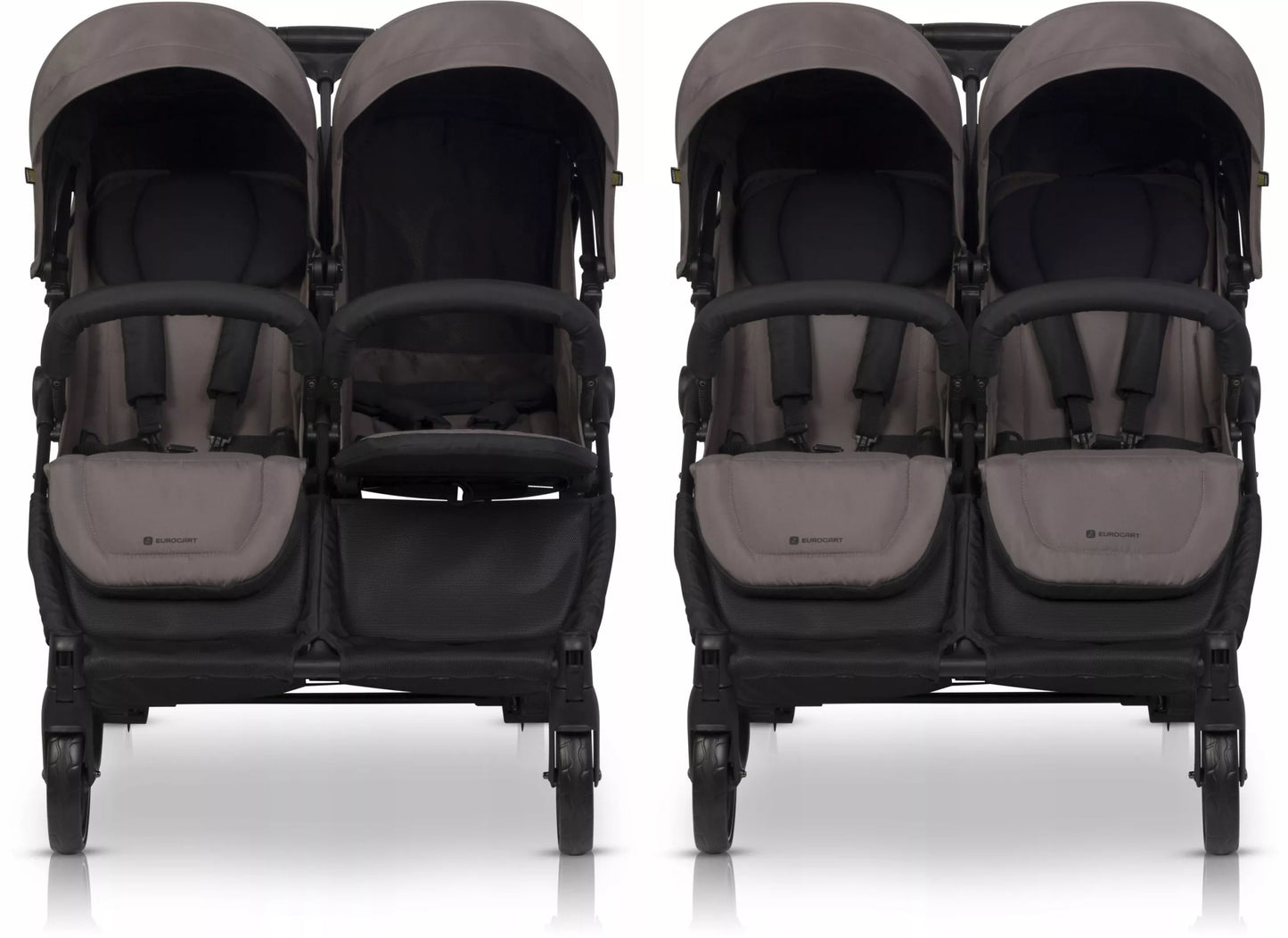 Vežimėlis dvyniams "Euro-Cart" DOBLO eilės tvarka, priedai 0-22 kg
