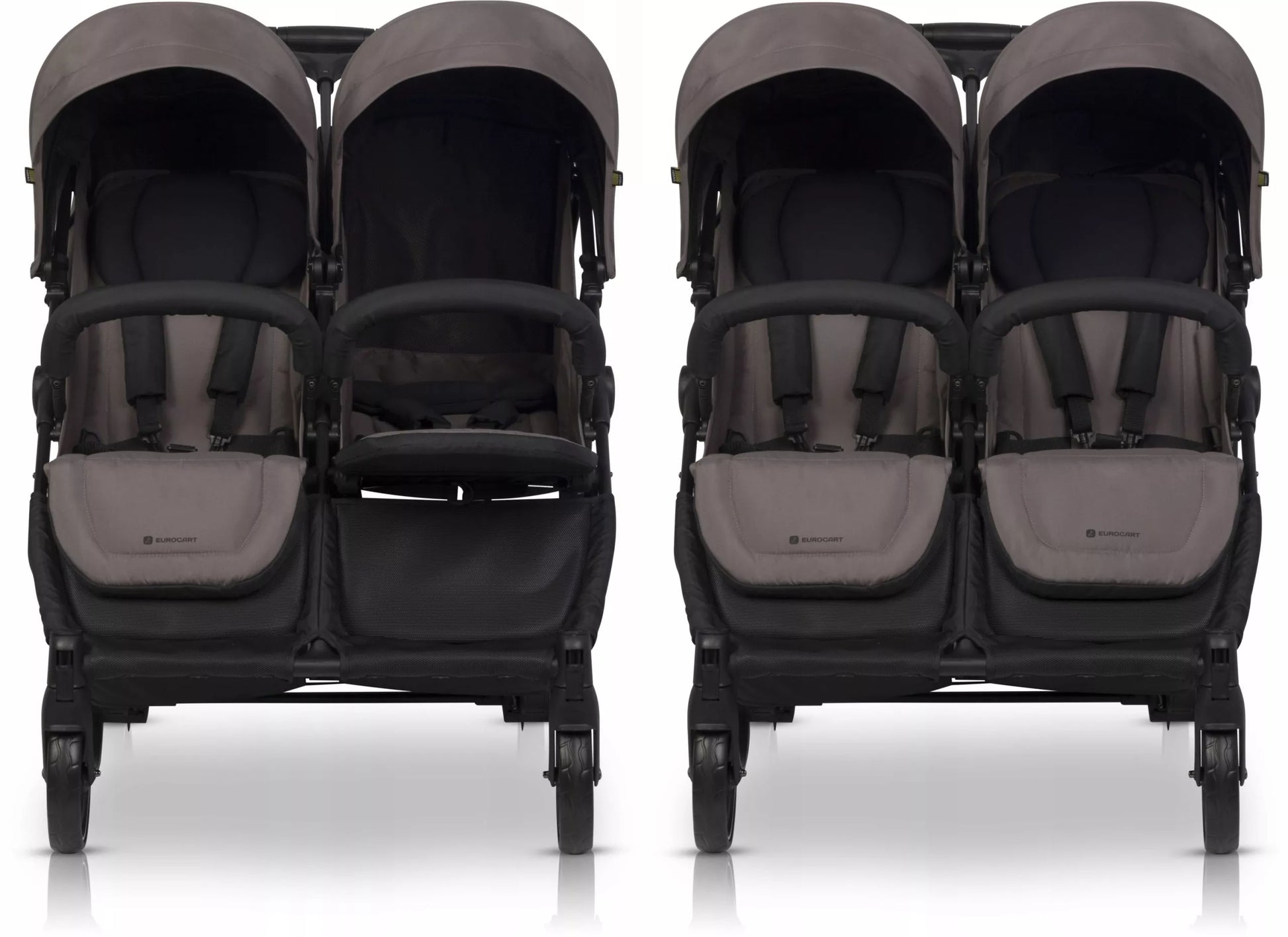 Vežimėlis dvyniams "Euro-Cart" DOBLO eilės tvarka, priedai 0-22 kg