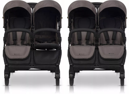Vežimėlis dvyniams "Euro-Cart" DOBLO eilės tvarka, priedai 0-22 kg