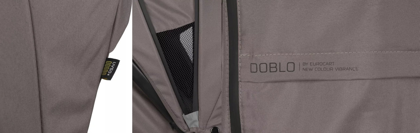 Vežimėlis dvyniams "Euro-Cart" DOBLO eilės tvarka, priedai 0-22 kg