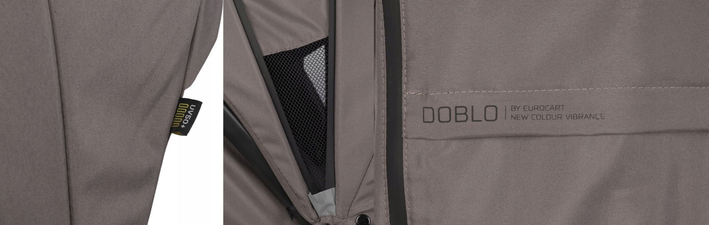 Vežimėlis dvyniams "Euro-Cart" DOBLO eilės tvarka, priedai 0-22 kg