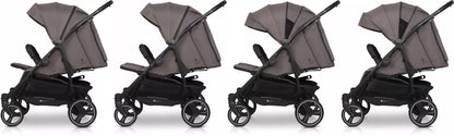 Vežimėlis dvyniams "Euro-Cart" DOBLO eilės tvarka, priedai 0-22 kg