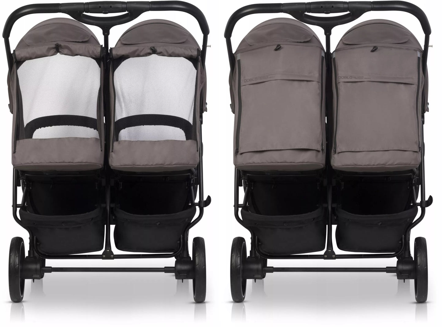Vežimėlis dvyniams "Euro-Cart" DOBLO eilės tvarka, priedai 0-22 kg