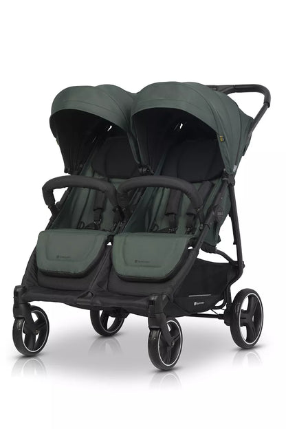 Vežimėlis dvyniams "Euro-Cart" JUNGLE, "Metai po metų" serija, su priedais, 0-22 kg