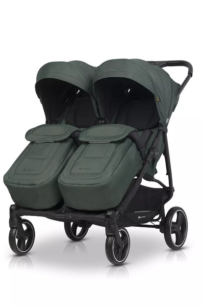 Vežimėlis dvyniams "Euro-Cart" JUNGLE, "Metai po metų" serija, su priedais, 0-22 kg