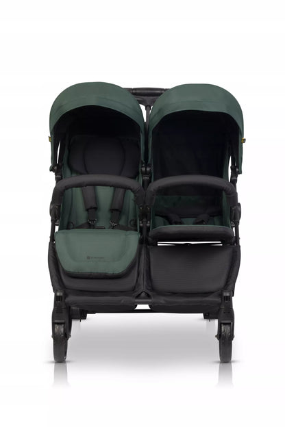 Vežimėlis dvyniams "Euro-Cart" JUNGLE, "Metai po metų" serija, su priedais, 0-22 kg
