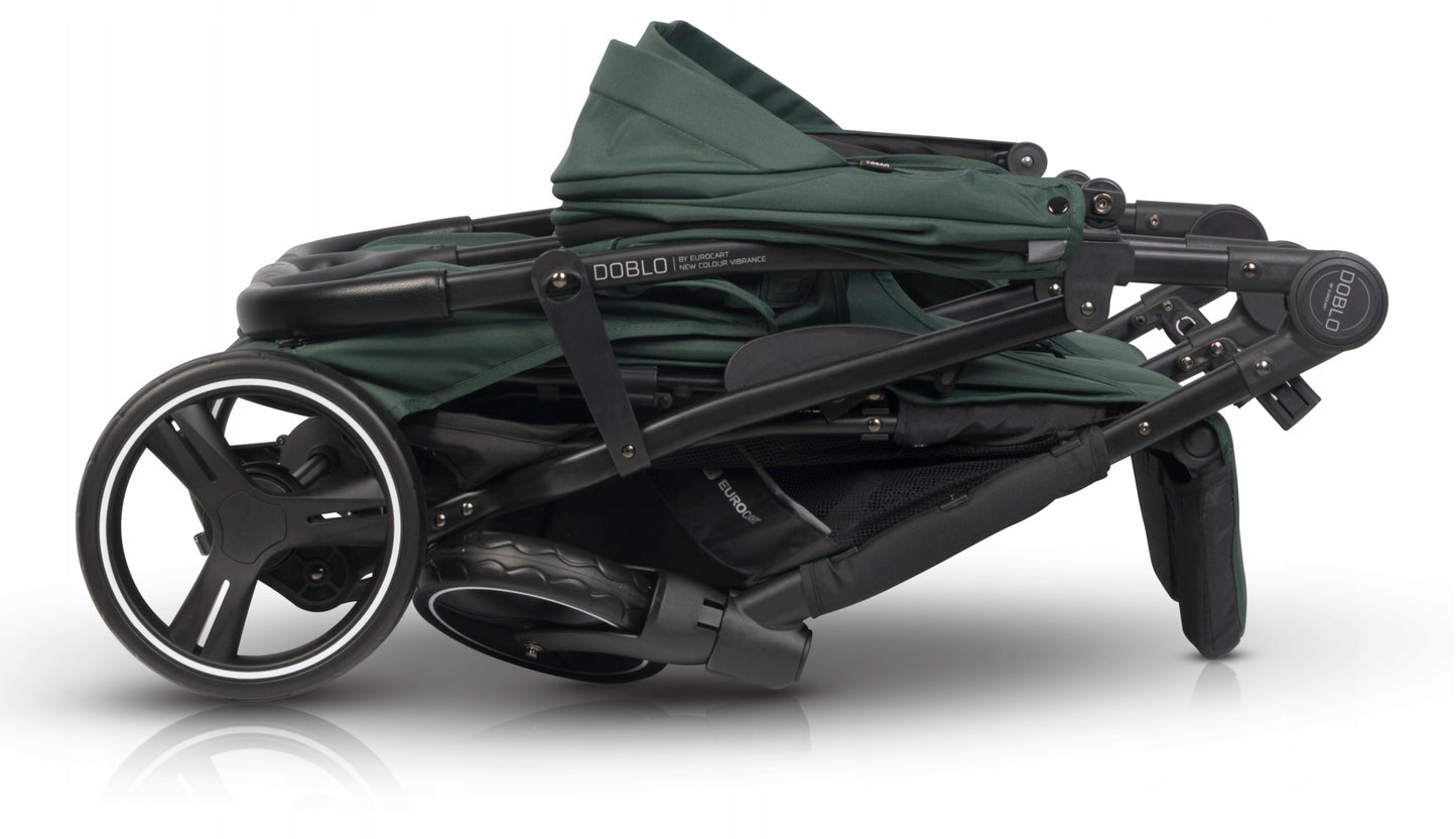 Vežimėlis dvyniams "Euro-Cart" JUNGLE, "Metai po metų" serija, su priedais, 0-22 kg