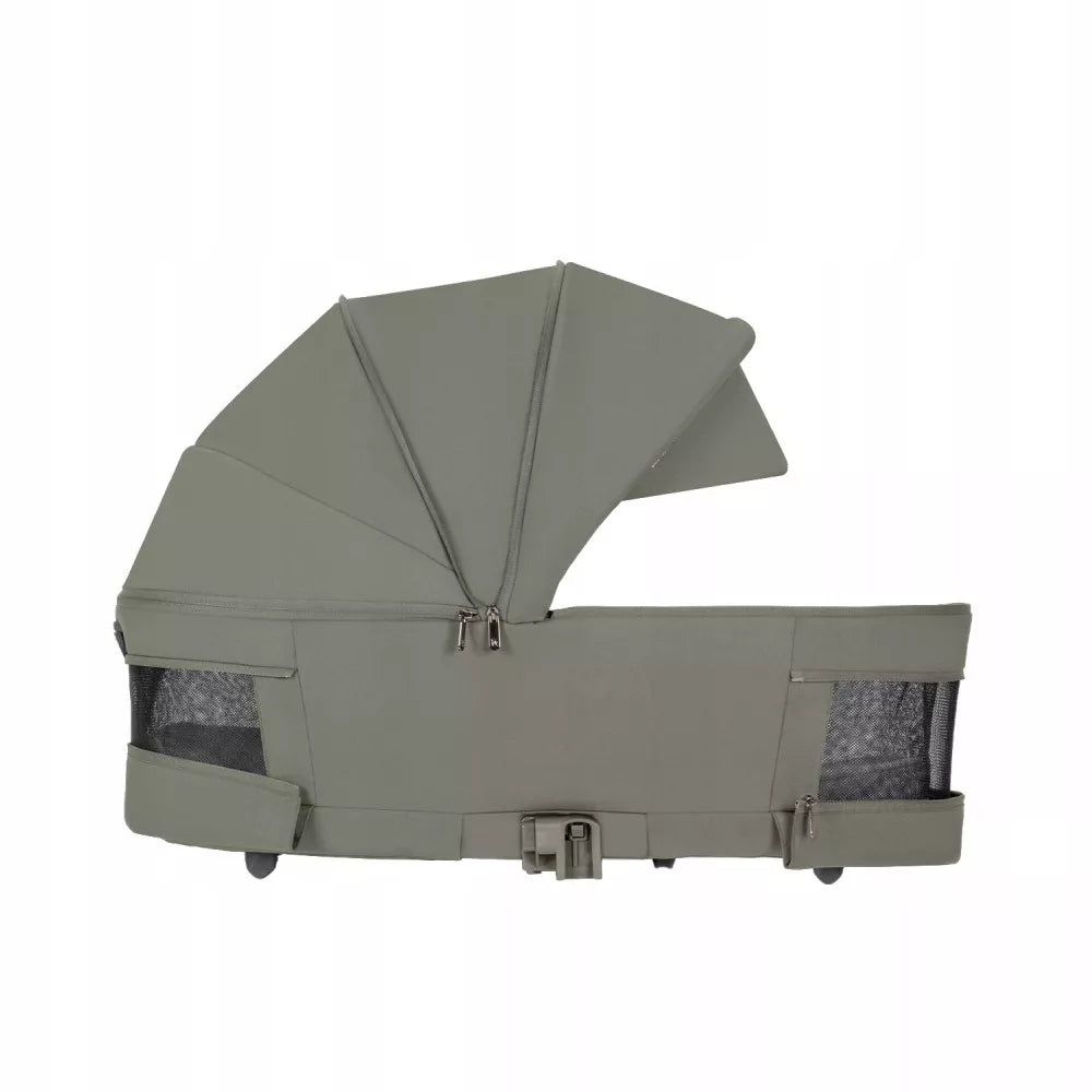 Daugiafunkcis vežimėlis 2in1 CARRELLO MAGIA MALTED GREEN, sulankstoma gondola, 0-22kg