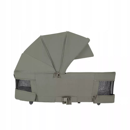 Daugiafunkcis vežimėlis 2in1 CARRELLO MAGIA MALTED GREEN, sulankstoma gondola, 0-22kg