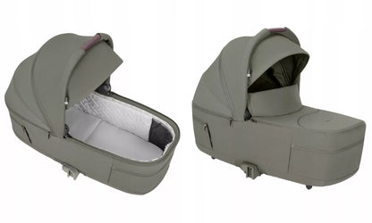 Daugiafunkcis vežimėlis 2in1 CARRELLO MAGIA MALTED GREEN, sulankstoma gondola, 0-22kg