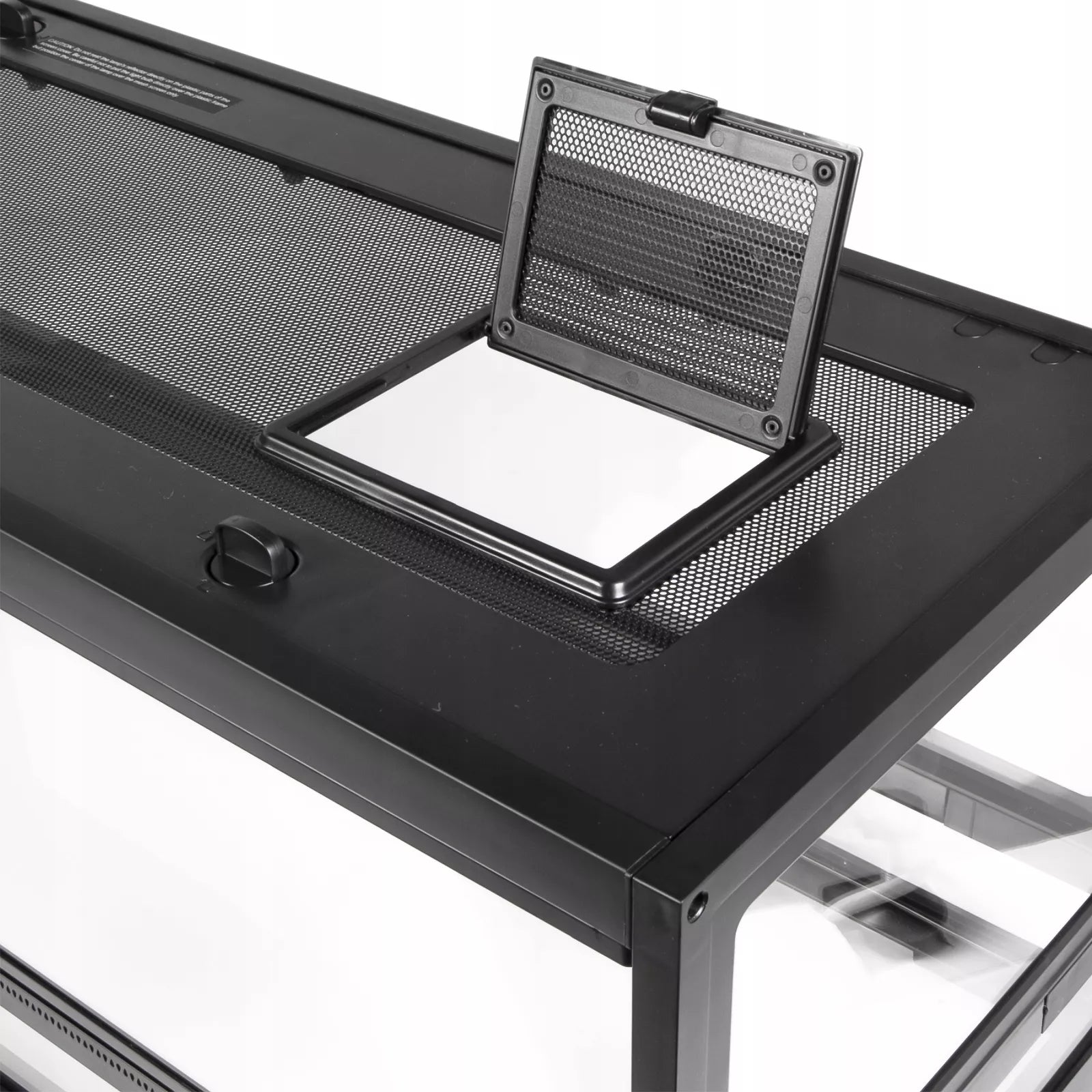 TVIRTAS STIKLINIS TERARIUMAS 75x30x30 ELEGANTIŠKAS VANDENS NEPRALAIDUS SAUGUS