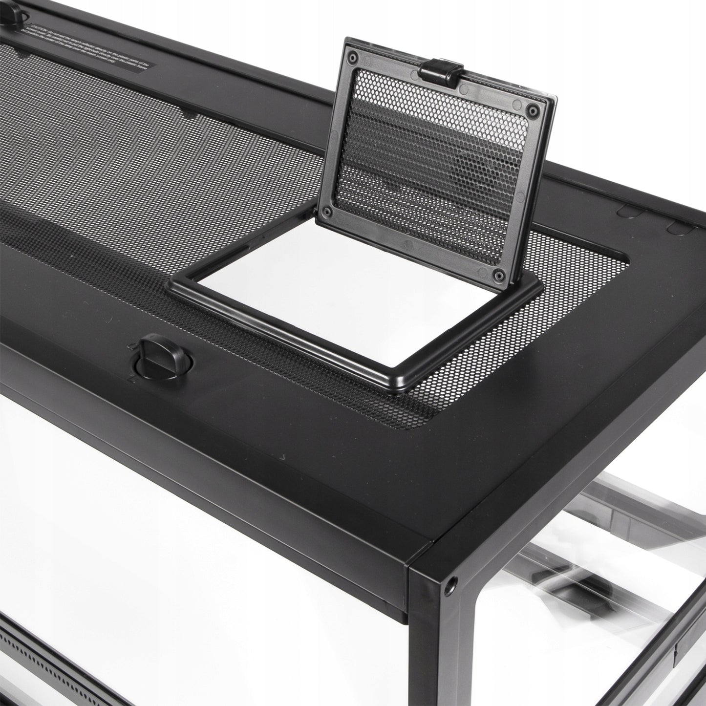 TVIRTAS STIKLINIS TERARIUMAS 75x30x30 ELEGANTIŠKAS VANDENS NEPRALAIDUS SAUGUS