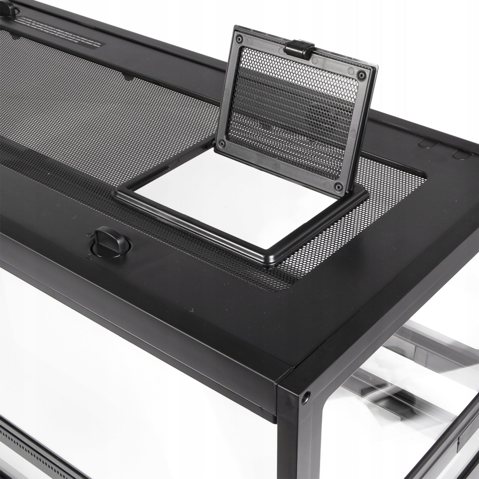 TVIRTAS STIKLINIS TERARIUMAS 75x30x30 ELEGANTIŠKAS VANDENS NEPRALAIDUS SAUGUS