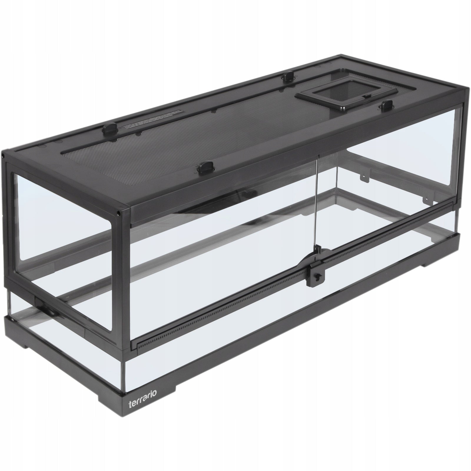 TVIRTAS STIKLINIS TERARIUMAS 75x30x30 ELEGANTIŠKAS VANDENS NEPRALAIDUS SAUGUS