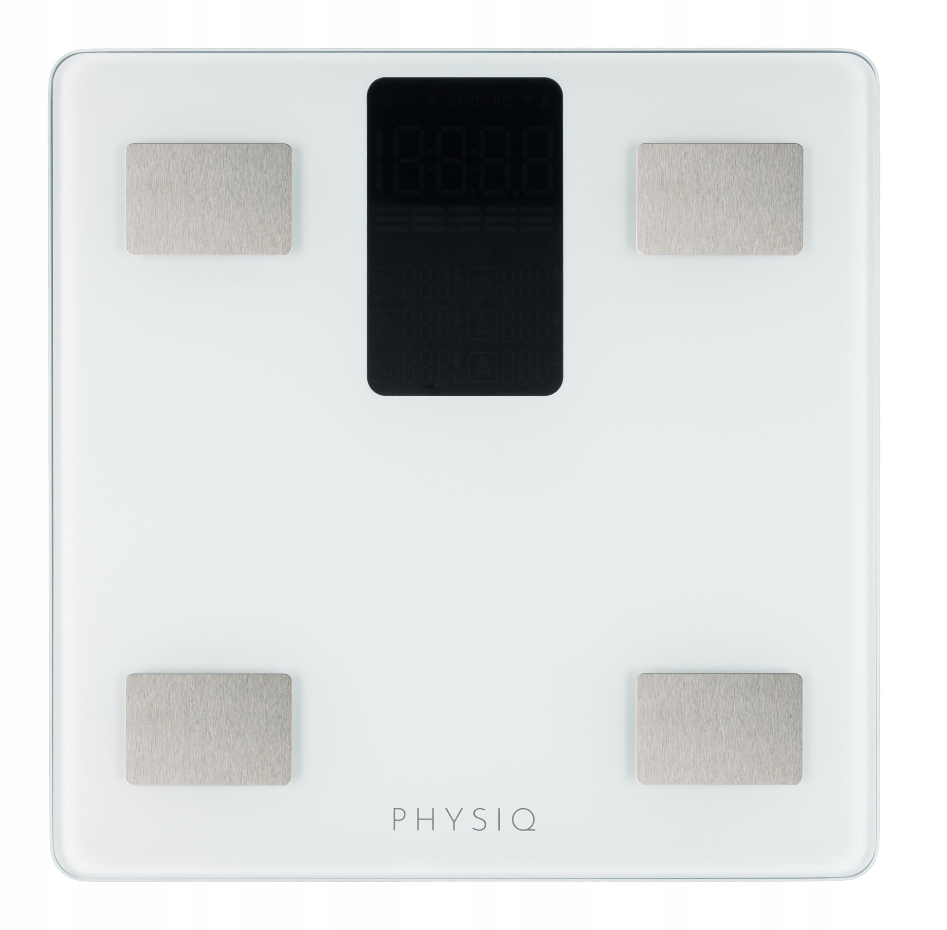 Analitinės vonios svarstyklės 13 parametrų Apple Health, Google Fit, Fitbit