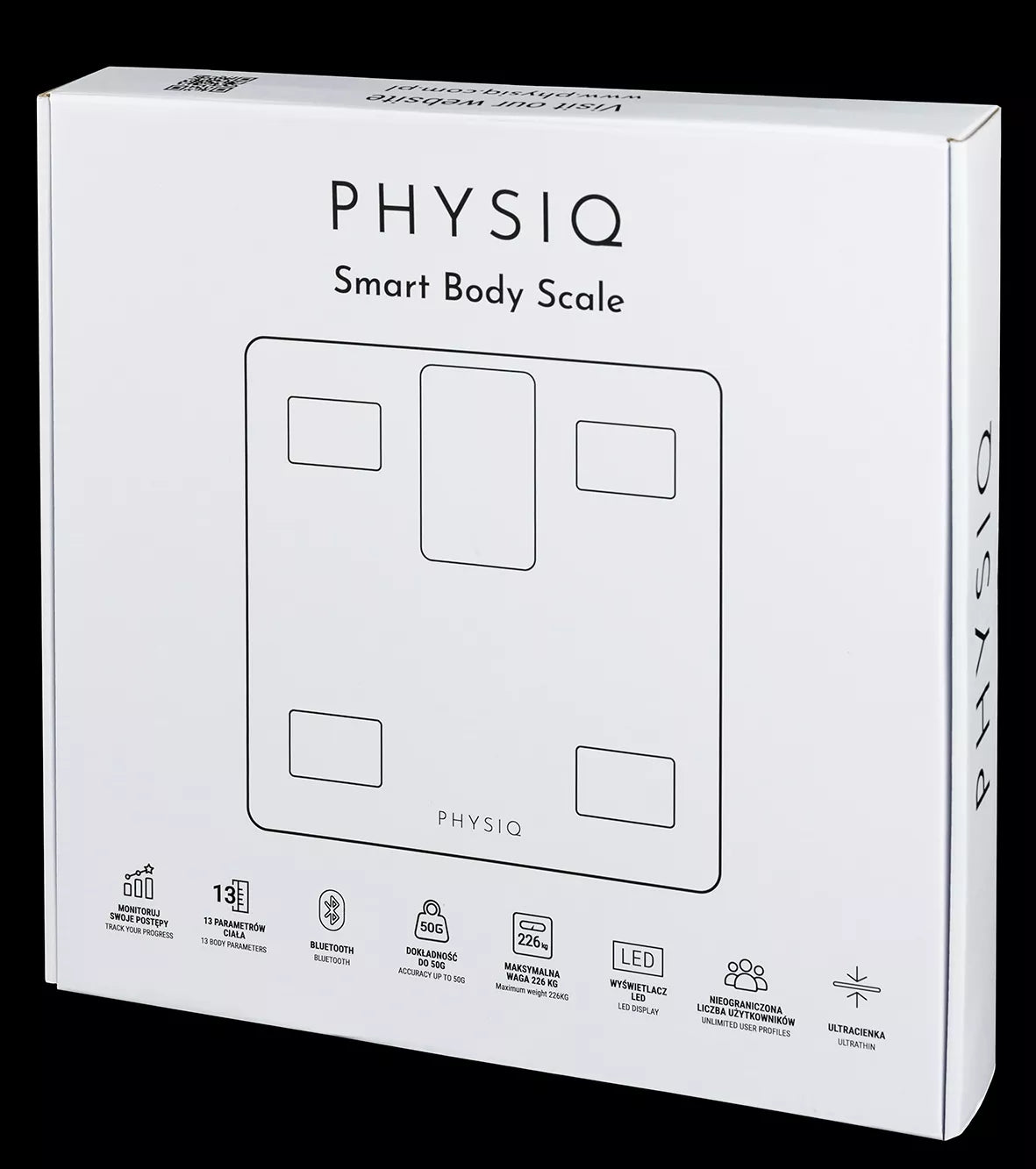 Analitinės vonios svarstyklės 13 parametrų Apple Health, Google Fit, Fitbit