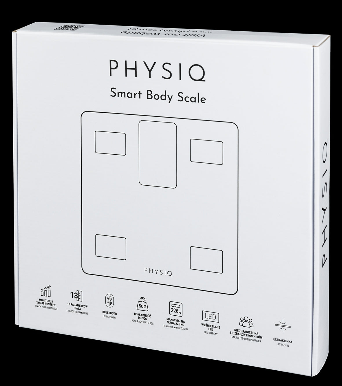 Analitinės vonios svarstyklės 13 parametrų Apple Health, Google Fit, Fitbit