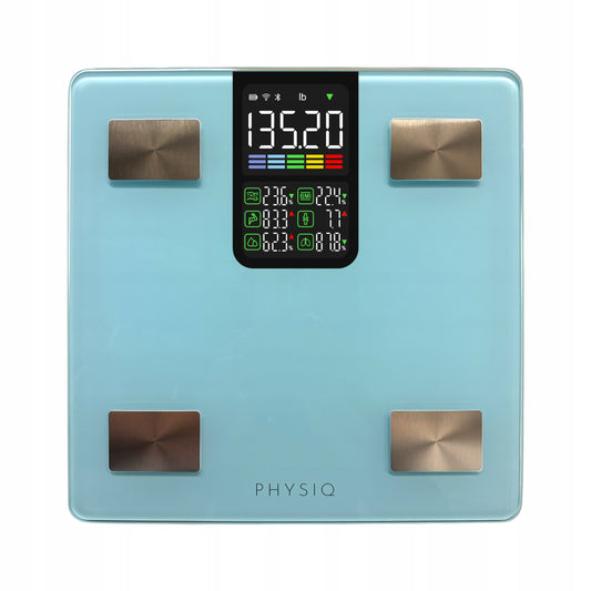 Analitinės vonios svarstyklės, 13 parametrų, Apple Health, Google Fit, Fitbit