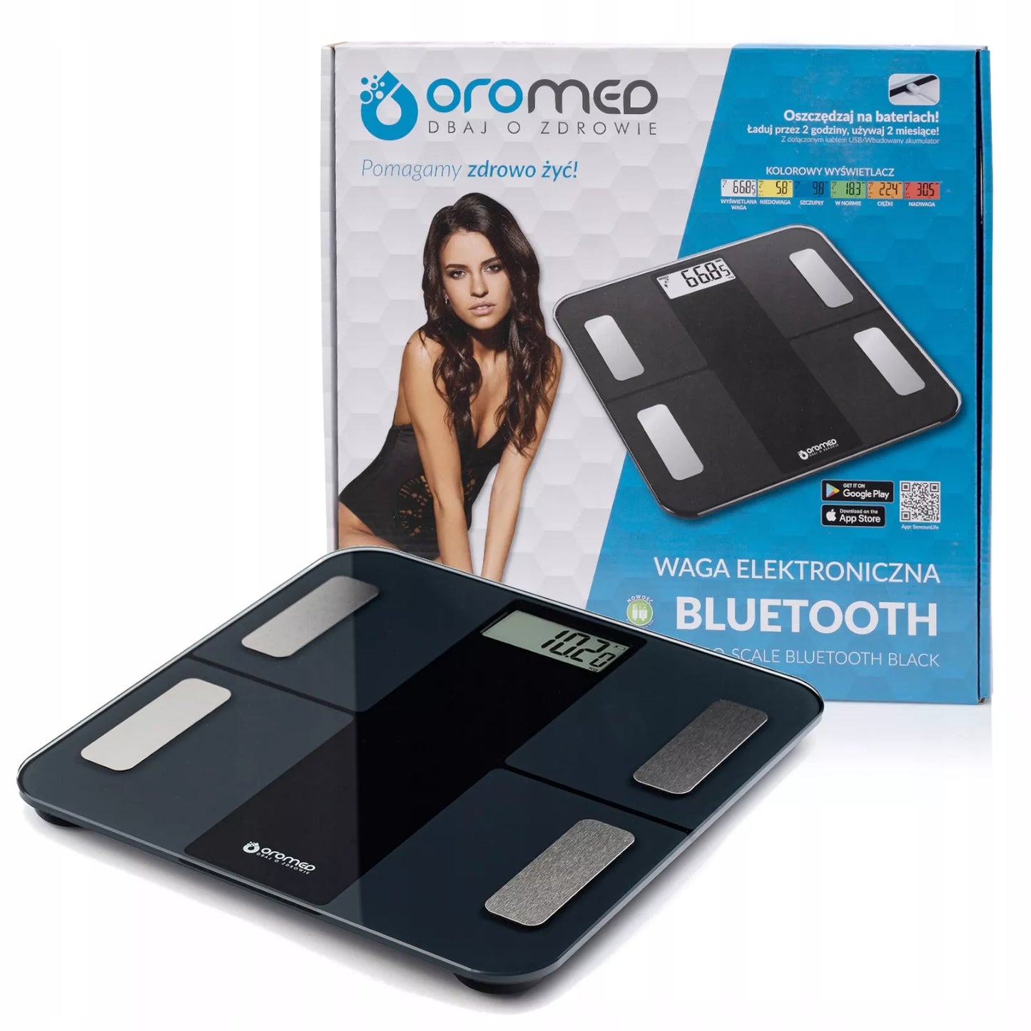 Išmaniosios vonios svarstyklės analitinės Slim 180kg elektroninės stiklinės iOS USB